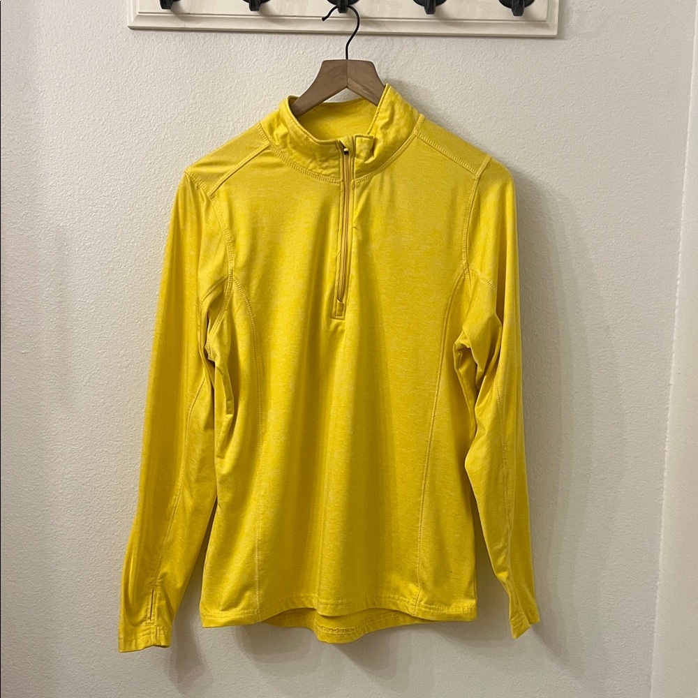 Yellow Quarter-Zip Pullover
